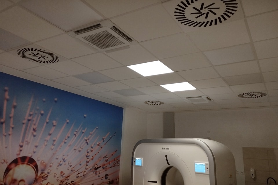 Vetranie a chladenie tomografu – nemocnica Agel