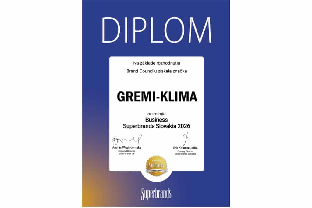 Ocenenie GreMi KLIMA - Superbrands 2026